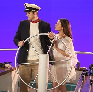 Congleton Guardian: Mila Kunis has filmed a cameo on Ashton Kutcher's show Two And A Half Men (Robert Voets/Warner Bros) Congleton Guardian: Mila Kunis has filmed a cameo on Ashton Kutcher's show Two And A Half Men (Robert Voets/Warner Bros)