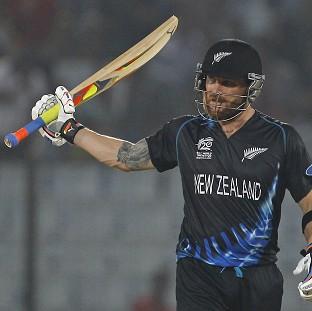 Congleton Guardian: Brendon McCullum acknowledges the crowed after scoring a half century (AP) Congleton Guardian: Brendon McCullum acknowledges the crowed after scoring a half century (AP)