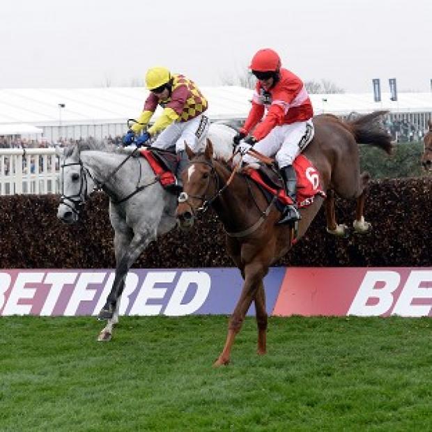 Congleton Guardian: Silviniaco Conti and Noel Fehily, right, win the Betfred Bowl at Aintree Congleton Guardian: Silviniaco Conti and Noel Fehily, right, win the Betfred Bowl at Aintree