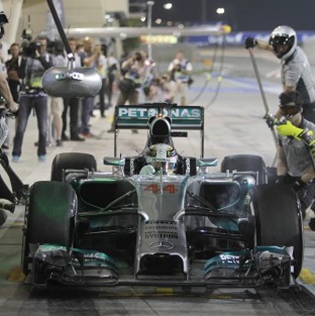 Congleton Guardian: Mechanics prepares the racing car of Mercedes driver Lewis Hamilton in Bahrain (AP) Congleton Guardian: Mechanics prepares the racing car of Mercedes driver Lewis Hamilton in Bahrain (AP)