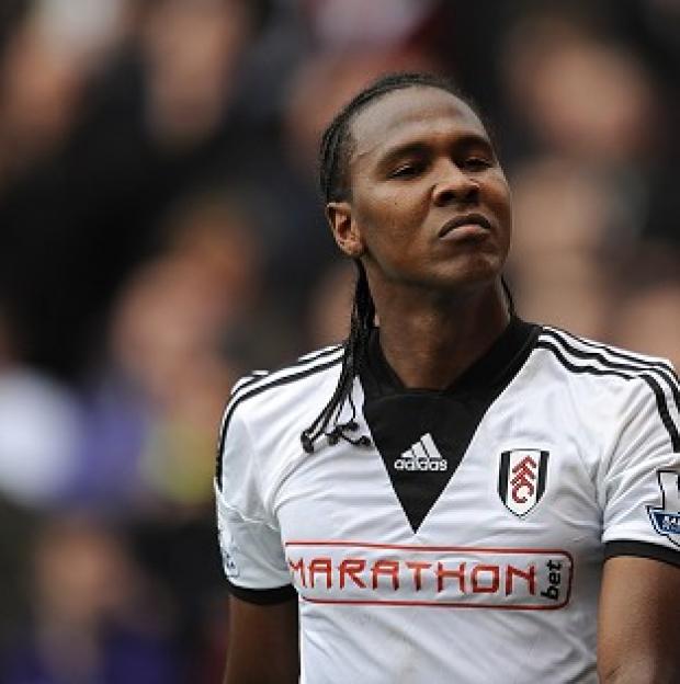 Congleton Guardian: Fulham's Hugo Rodallega celebrates scoring his side's winning goal Congleton Guardian: Fulham's Hugo Rodallega celebrates scoring his side's winning goal