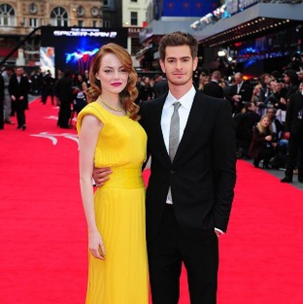 Congleton Guardian: Emma Stone and Andrew Garfield arriving for the world premiere of The Amazing Spider-Man 2 Congleton Guardian: Emma Stone and Andrew Garfield arriving for the world premiere of The Amazing Spider-Man 2