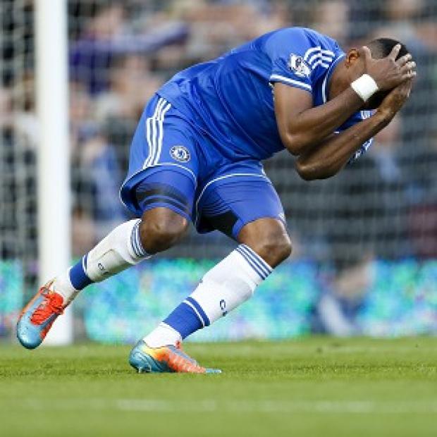 Congleton Guardian: Samuel Eto'o reacts after a missed shot during the defeat to Sunderland Congleton Guardian: Samuel Eto'o reacts after a missed shot during the defeat to Sunderland