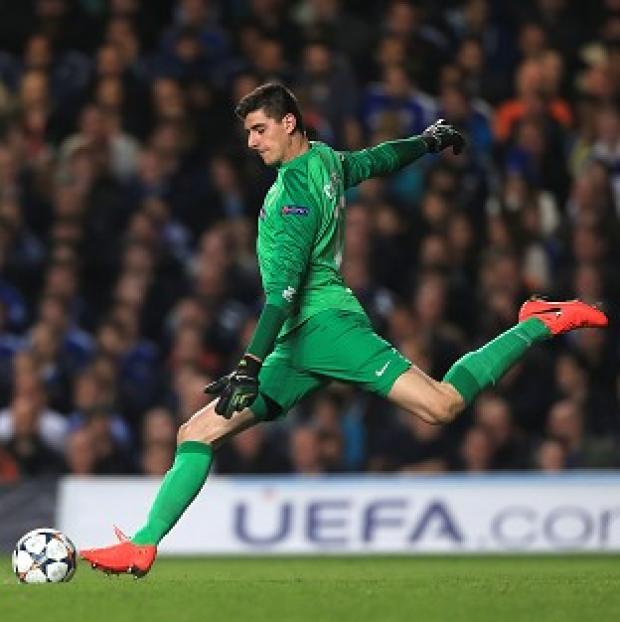 Congleton Guardian: Thibaut Courtois impressed against his parent club Congleton Guardian: Thibaut Courtois impressed against his parent club