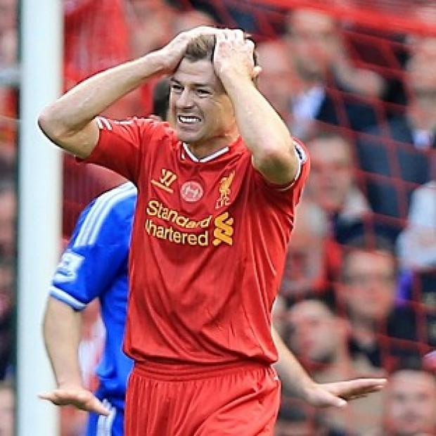 Congleton Guardian: Liverpool manager Brendan Rodgers believes the mistake made by captain Steven Gerrard, pictured, against Chelsea has been over-analysed Congleton Guardian: Liverpool manager Brendan Rodgers believes the mistake made by captain Steven Gerrard, pictured, against Chelsea has been over-analysed