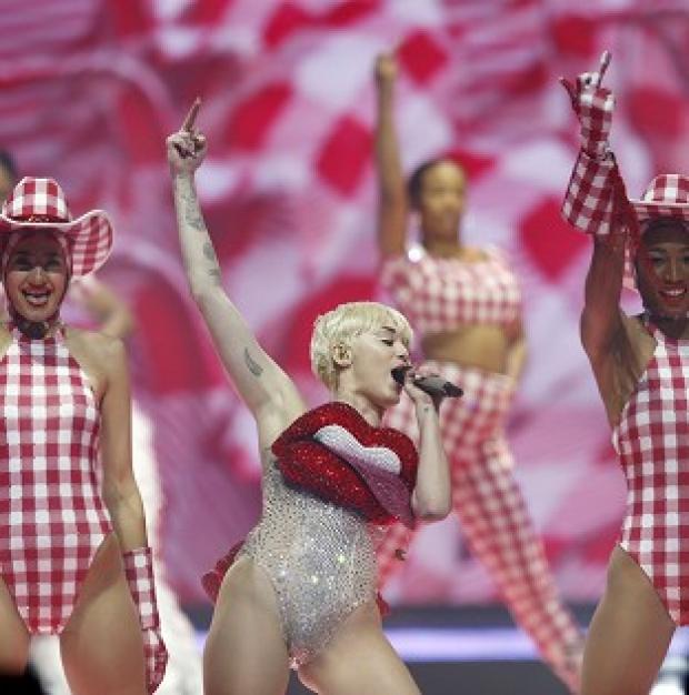 Congleton Guardian: Miley Cyrus performed in concert at the O2 Arena, London, on the UK leg of her Bangerz tour Congleton Guardian: Miley Cyrus performed in concert at the O2 Arena, London, on the UK leg of her Bangerz tour