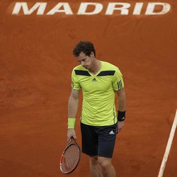 Congleton Guardian: Andy Murray suffered a 6-3 6-2 defeat to Santiago Giraldo in Madrid (AP) Congleton Guardian: Andy Murray suffered a 6-3 6-2 defeat to Santiago Giraldo in Madrid (AP)