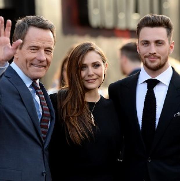 Congleton Guardian: Bryan Cranston, Elizabeth Olsen and Aaron Taylor-Johnson at the LA premiere of Godzilla Congleton Guardian: Bryan Cranston, Elizabeth Olsen and Aaron Taylor-Johnson at the LA premiere of Godzilla