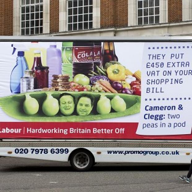 Congleton Guardian: The Labour party campaign poster ahead of the European Elections, in London. Congleton Guardian: The Labour party campaign poster ahead of the European Elections, in London.