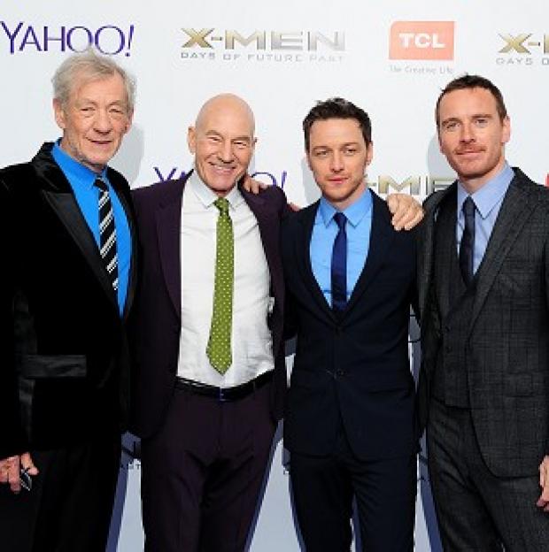 Congleton Guardian: Sir Ian McKellen, Patrick Stewart, James McAvoy and Michael Fassbender arriving at the X-Men Days of Future Past UK premiere at The West End Odeon, Leicester Square, London. Congleton Guardian: Sir Ian McKellen, Patrick Stewart, James McAvoy and Michael Fassbender arriving at the X-Men Days of Future Past UK premiere at The West End Odeon, Leicester Square, London.