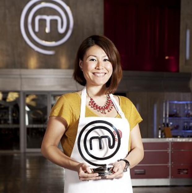 Congleton Guardian: MasterChef 2014 champion Ping Coombes shows off her trophy Congleton Guardian: MasterChef 2014 champion Ping Coombes shows off her trophy
