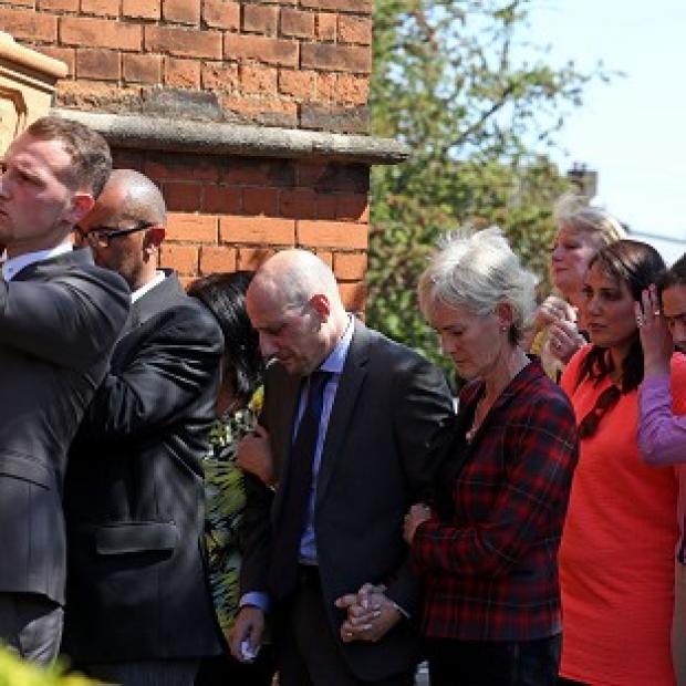 Congleton Guardian: Judy Murray with Nino Severino follows the coffin of former tennis player Elena Baltacha into church. Congleton Guardian: Judy Murray with Nino Severino follows the coffin of former tennis player Elena Baltacha into church.