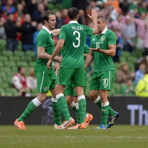 Congleton Guardian: Jon Walters, right, scored for Ireland but they fell to a loss against Turkey Congleton Guardian: Jon Walters, right, scored for Ireland but they fell to a loss against Turkey