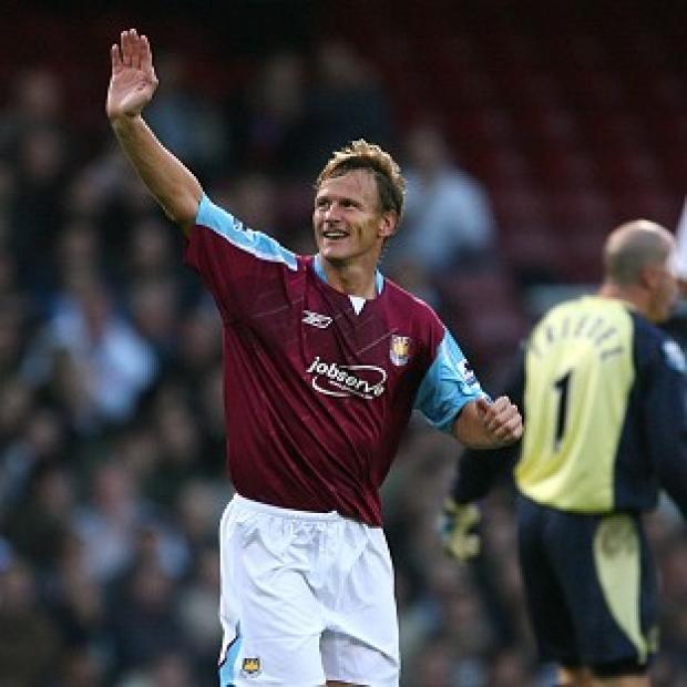 Congleton Guardian: Teddy Sheringham made 87 appearances for West Ham during his playing days Congleton Guardian: Teddy Sheringham made 87 appearances for West Ham during his playing days