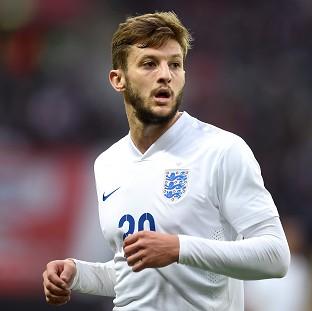 Congleton Guardian: Adam Lallana won his fourth cap on Friday night Congleton Guardian: Adam Lallana won his fourth cap on Friday night