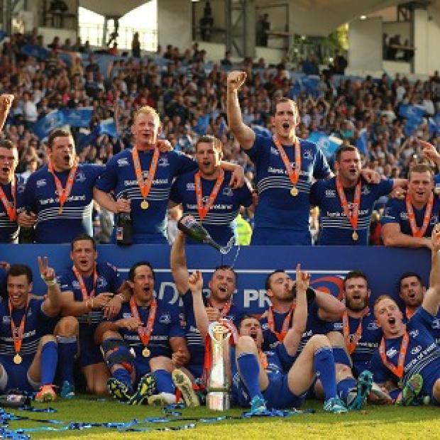 Congleton Guardian: Leinster celebrate their victory Congleton Guardian: Leinster celebrate their victory