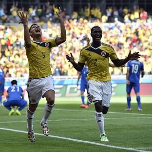 Congleton Guardian: Colombia's Teofilo Gutierrez (9) celebrates his goal (AP) Congleton Guardian: Colombia's Teofilo Gutierrez (9) celebrates his goal (AP)