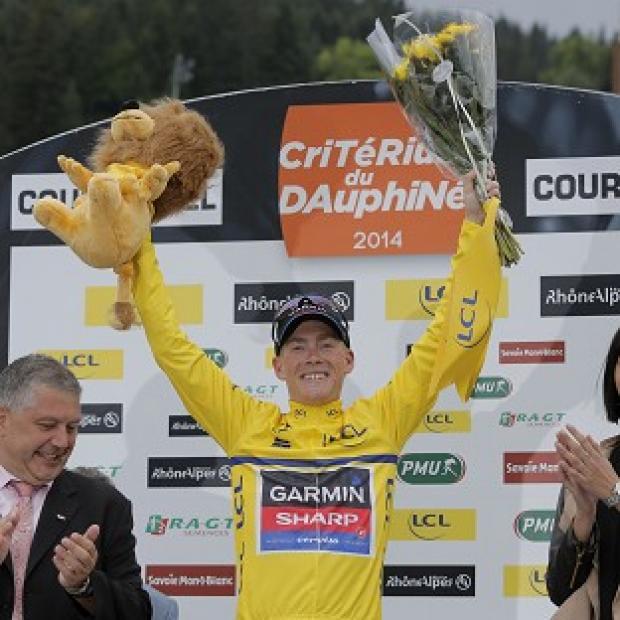 Congleton Guardian: Andrew Talansky, pictured, claimed the Criterium du Dauphine title (AP) Congleton Guardian: Andrew Talansky, pictured, claimed the Criterium du Dauphine title (AP)