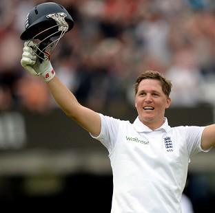 Congleton Guardian: Gary Ballance salutes the crowd after reaching three figures Congleton Guardian: Gary Ballance salutes the crowd after reaching three figures