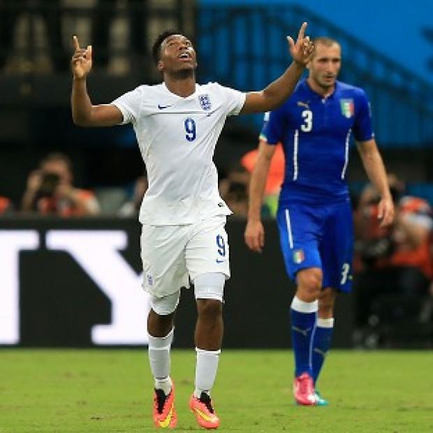 Congleton Guardian: Daniel Sturridge scored England's only goal against Italy Congleton Guardian: Daniel Sturridge scored England's only goal against Italy