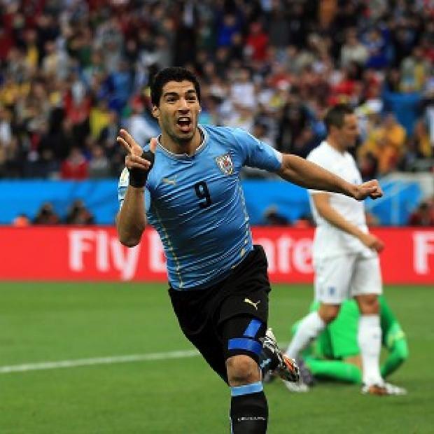 Congleton Guardian: Luis Suarez scored twice against England Congleton Guardian: Luis Suarez scored twice against England