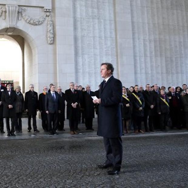 Congleton Guardian: David Cameron in Ypres last December - he has returned with other EU leaders to mark the 100th anniversary of the First World War (AP) Congleton Guardian: David Cameron in Ypres last December - he has returned with other EU leaders to mark the 100th anniversary of the First World War (AP)