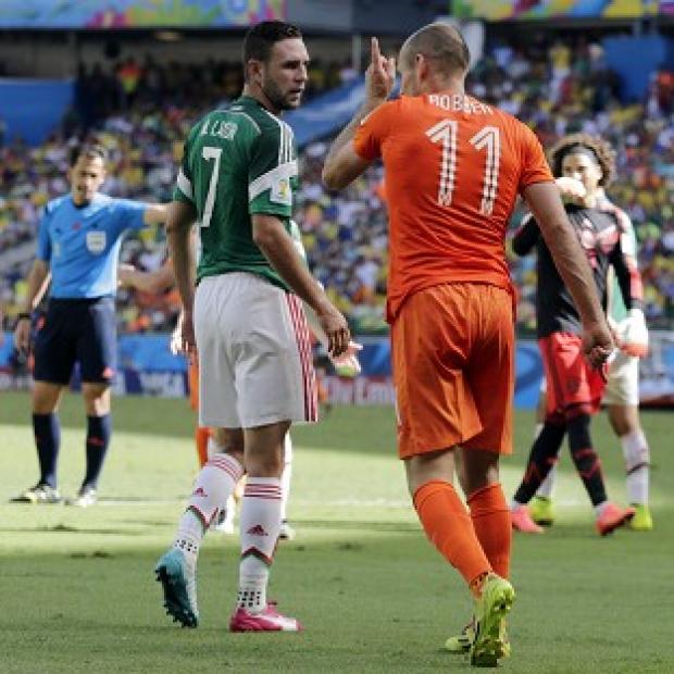 Congleton Guardian: Arjen Robben, right, angered Mexico with his antics (AP) Congleton Guardian: Arjen Robben, right, angered Mexico with his antics (AP)