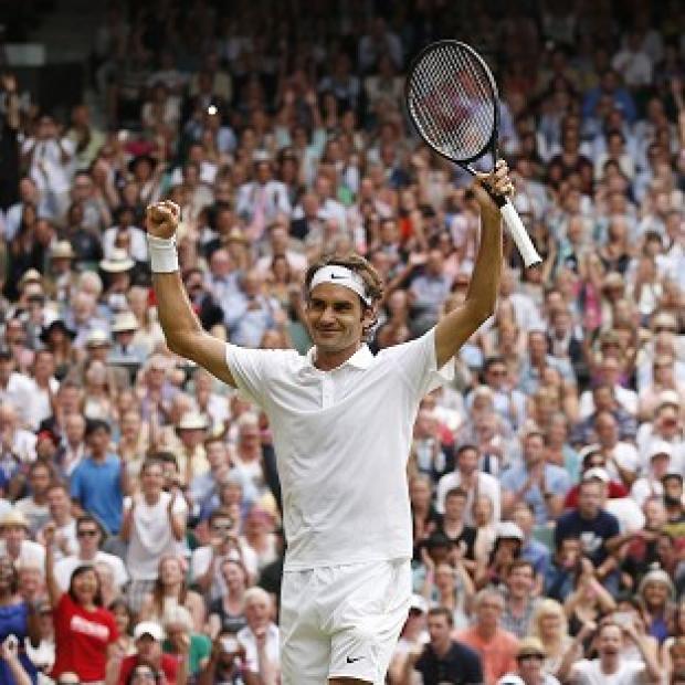 Congleton Guardian: Roger Federer is through to the last four at Wimbledon once again Congleton Guardian: Roger Federer is through to the last four at Wimbledon once again