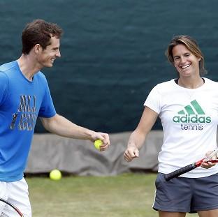 Congleton Guardian: Andy Murray, left, initially appointed Amelie Mauresmo as his coach on a trial basis for the grass-court season Congleton Guardian: Andy Murray, left, initially appointed Amelie Mauresmo as his coach on a trial basis for the grass-court season