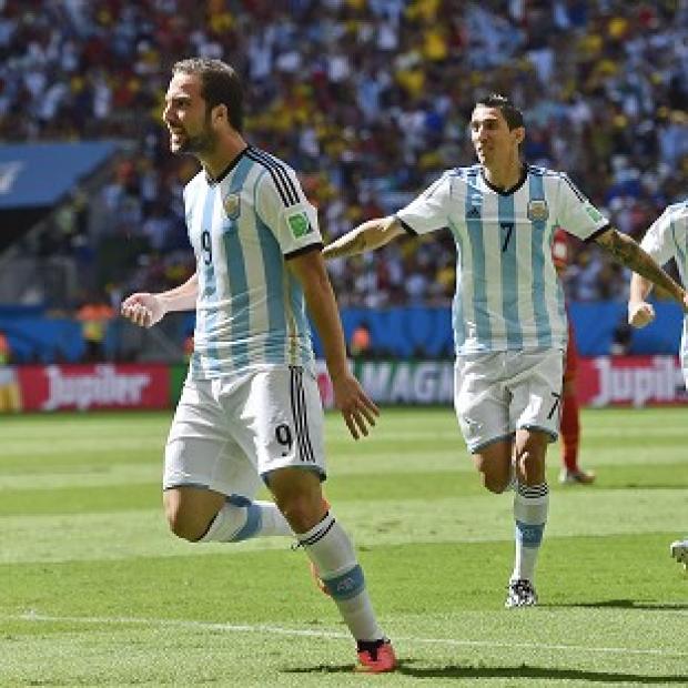 Congleton Guardian: Argentina's Gonzalo Higuain, left, celebrates scoring the winner (AP) Congleton Guardian: Argentina's Gonzalo Higuain, left, celebrates scoring the winner (AP)