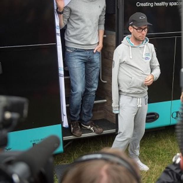Congleton Guardian: Mark Cavendish spoke to the media after revealing his Tour de France was over Congleton Guardian: Mark Cavendish spoke to the media after revealing his Tour de France was over