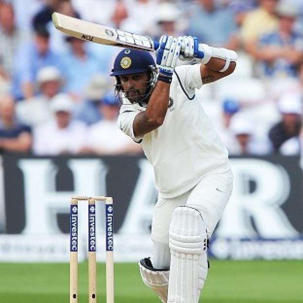 Congleton Guardian: Murali Vijay was making hay early on in Nottingham Congleton Guardian: Murali Vijay was making hay early on in Nottingham
