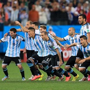 Congleton Guardian: Argentina celebrate victory Congleton Guardian: Argentina celebrate victory