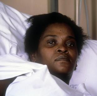 Congleton Guardian: Cherry Groce after she was accidentally shot by police Congleton Guardian: Cherry Groce after she was accidentally shot by police