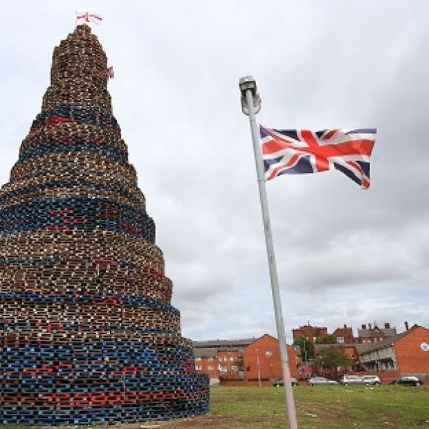 Congleton Guardian: An unlit bonfire in the lower Shankill Road area of West Belfast Congleton Guardian: An unlit bonfire in the lower Shankill Road area of West Belfast