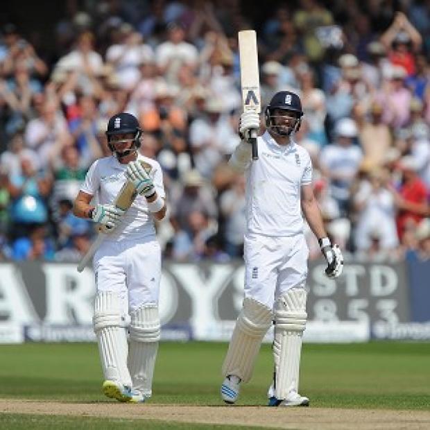 Congleton Guardian: James Anderson, right, smashed his best ever score in cricket Congleton Guardian: James Anderson, right, smashed his best ever score in cricket