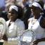 Serena Williams (left) with sister Venus