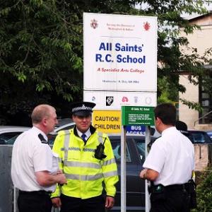 A teacher has been arrested at All Saints' Roman Catholic School in Mansfield