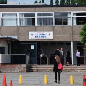 A teacher has been arrested at All Saints' Roman Catholic School in Mansfield